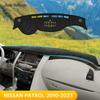 For Nissan Patrol Y62 Armada 2010 - 2022 2023 Car Dashboard Cover Mat Sun Shade Pad Instrument Panel Carpet