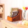 1Set 1:12 Dollhouse Miniature Bookshelf Storage Rack Desktop Organizer Box Home Model Decor Toy Doll House Accessories