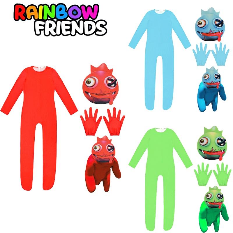 Костюм для косплея Roblox Rainbow Friends, комбинезон, маска, костюм для детской вечеринки, наряд