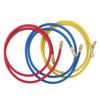 3pcs 150cm Refrigerant Charging Hose Air Conditioner Charging Hose 1 4in Fits for R12 R22 R502 Refrigerants Blue Red