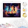 RUOPOTY Frame Diy Painting by Numbers Cat DIY Oil Painting Animals Picture Art Canvas Wall Home Decor 40x50cm