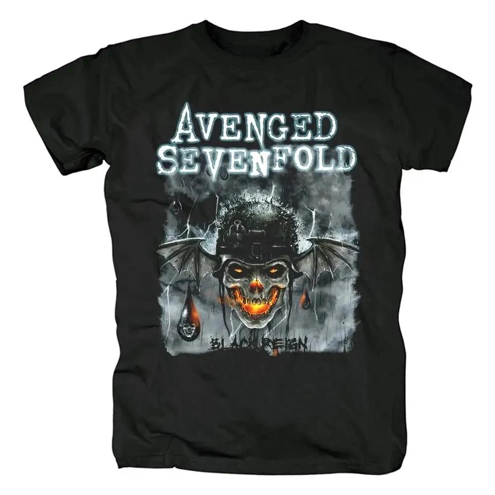Мужская футболка в стиле харадзюку, металкор, Avenged Sevenfold, рок, хип-хоп, уличная одежда, футболка, хэви-метал, футболка большого размера, женская