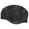 Silicone Swimming Cap Ear Protection Three Dimensional Ergonomic Waterproof Bath Swimming HatBlack