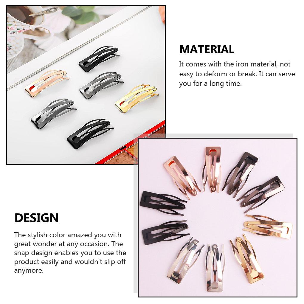 Украшения для волос Прочный Премиальный Железный Материал Полезный Боковой Зажим Принадлежности для Девочек Портативный Зажим-Защелка для Младенцев Женщин Девушек Леди