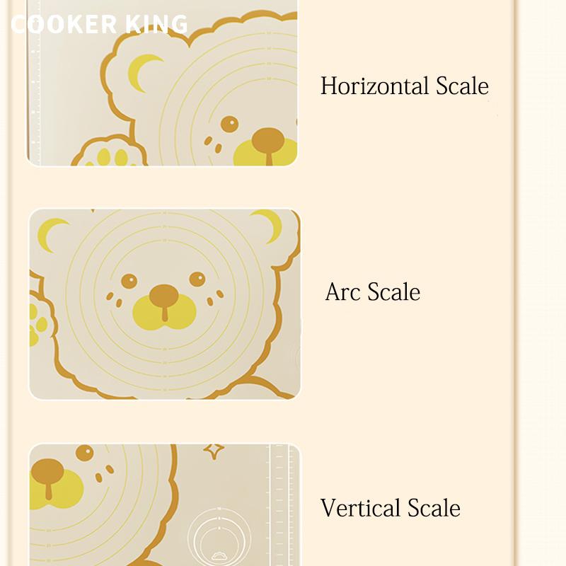 Cooker King 60/70/80cm Kneading Pad Thickened Food Grade Silicone Panel Pastry Rolling Pad And Dough Pad Home Baking And Panel