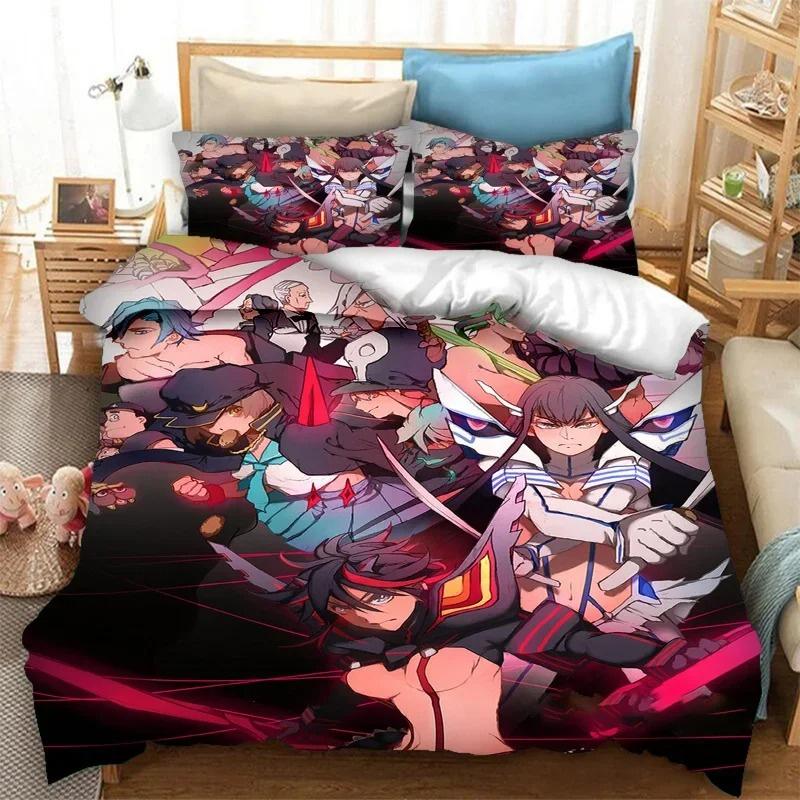 Cozy Vibrant King Queen Twin 3D Print KILL la Bed Size Boys Girls Adults Comforter Quilt