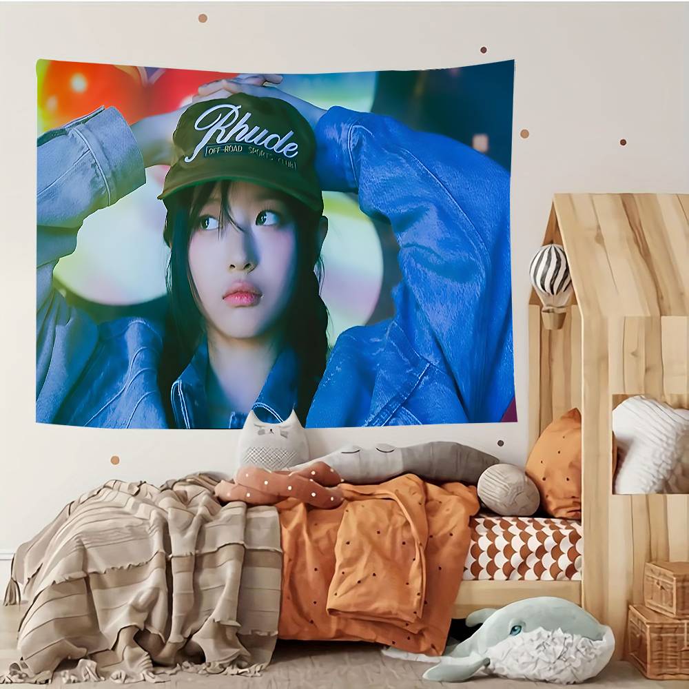 Hanni LE SSERAFIM Tapestry Customizable Tapestries Of Various Styleswall Hangings Celebrity Photo Printingwall Hangings