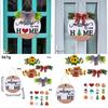 Home Welcome Door Sign With Magnetic Wooden Decor For Diy Festive Decoration