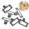 6PCS Bronze Label Pulls Frame Handle File Name Card Holder Medicine Cabinet Pulls