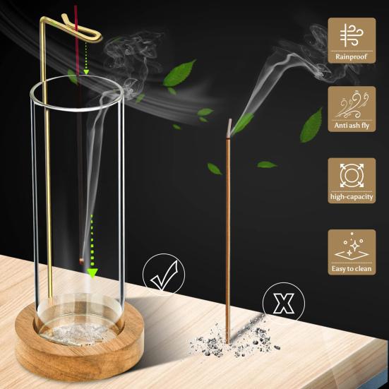 Полезный держатель для благовоний, зажим, легко чистится, декоративный