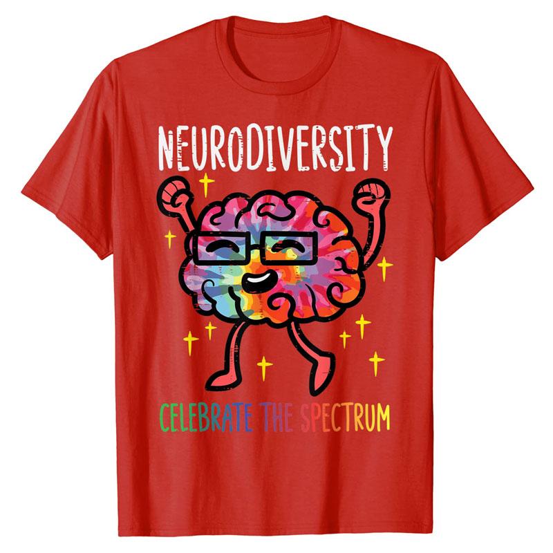 Neurodiversity Brain Autism Awareness ASD ADHD Unisex Women Kid TShirt Cute Graphic Tee Y2k Top Lovely Gifts Short Sleeve Outfits