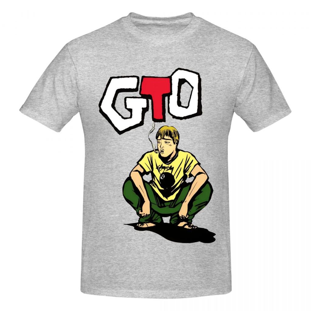 Unisex Great Teacher Onizuka Gto T Shirt Streetwear Big Size Oneck Cotton Sleeve T Shirt Homme