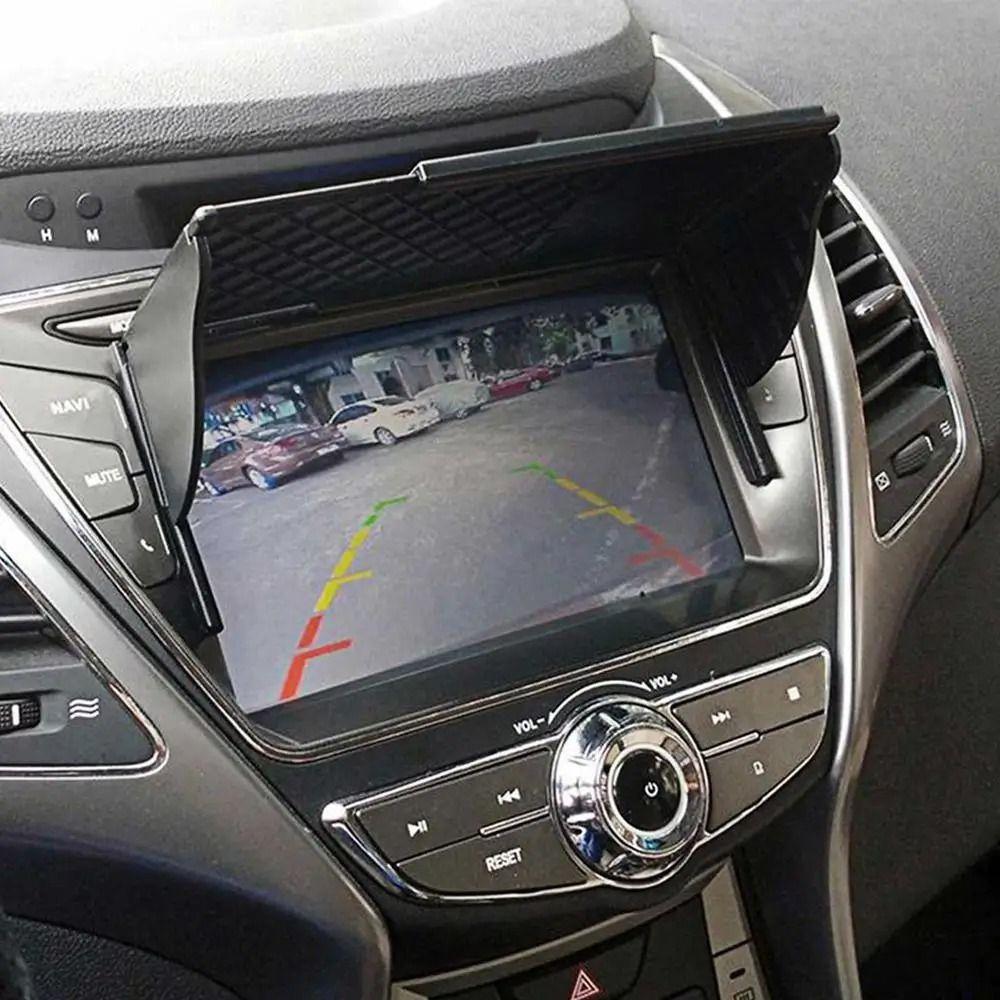 Anti-Glare Car Navigator Sunshade Visor Retractable Navigation Sun Hood GPS Navigator Screen