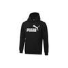 Puma Ess Logo Fleece-Lined Casual Sports Hoodie with Print Men Hoodie Black 586917-01