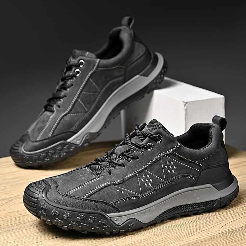 Модная мужская обувь для хайкинга из натуральной кожи, противоскользящие мужские кроссовки для улицы, обувь для альпинизма, роскошного качества, мужская трекинговая обувь, кроссовки для хайкинга