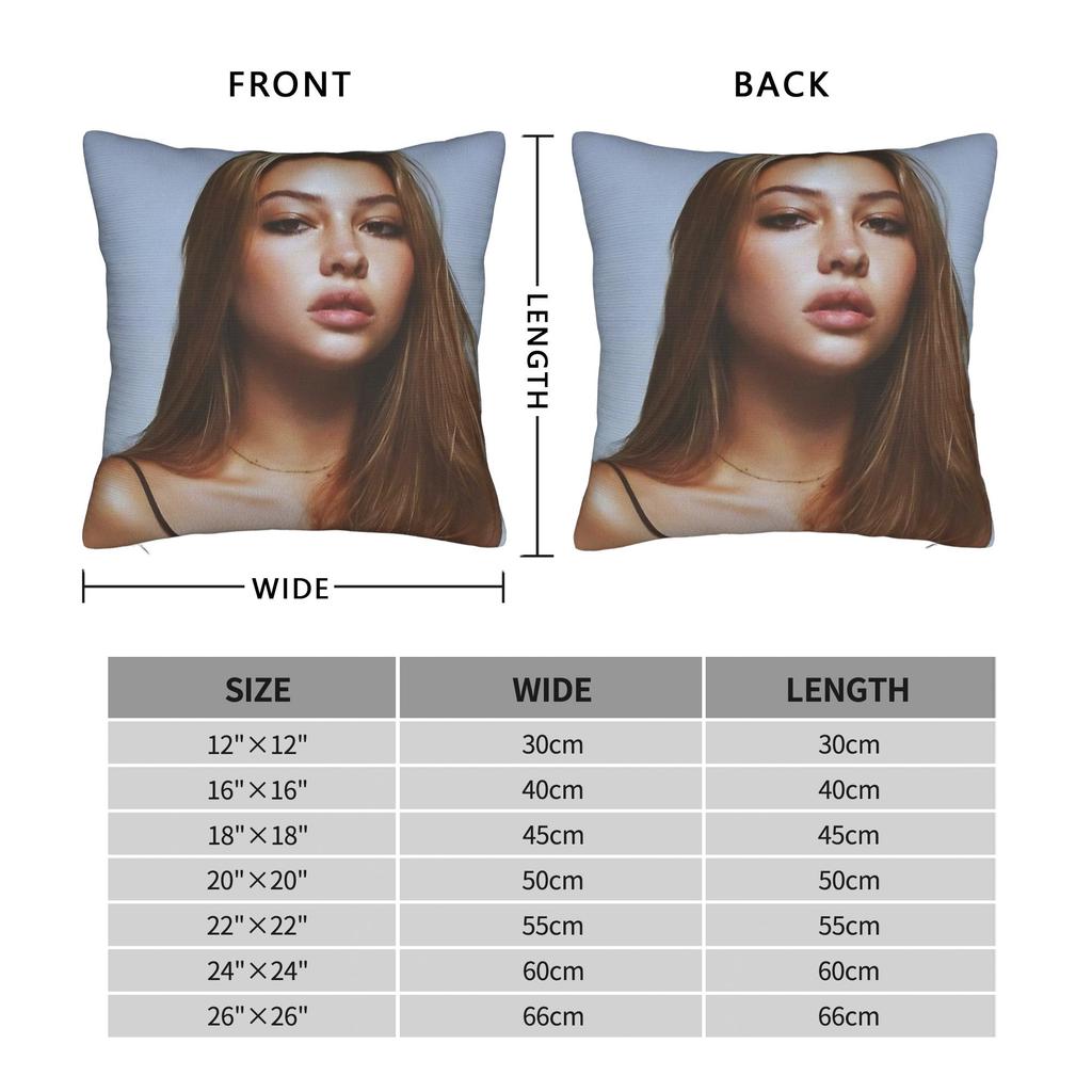 Madelyn Cline Beautiful Actress Poster Pillow Cover Kawaii Pillow Case For Sofa Bedroom Home Decor Design Pillowcases Gift Idea