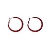 Серьги Ankola Hong Kong Style Red Retro Large Circle - Light Luxury Niche High-End Jewelry