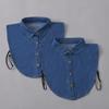Denim Fake Collar Versatile Collar Women'S Casual Fashion Sweater Sweater Interior Decorative Collar