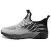 YRZL Men Casual Sport Shoes Lightweight Black Breathable Mesh Running Shoes Comfortable Athletic Jogging Tennis Sneakers