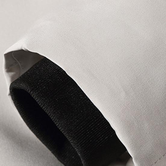 Мужская куртка-пуховик с несколькими карманами, капюшоном, отделкой из искусственного меха, длинным рукавом