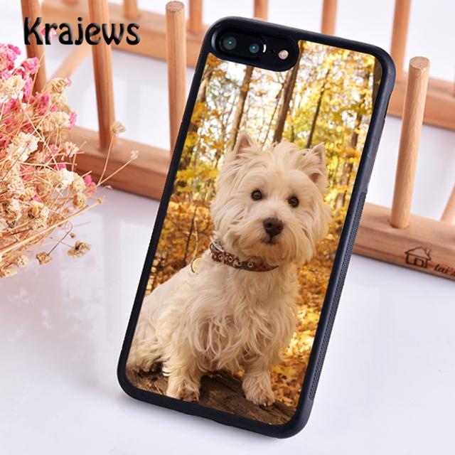 Krajews West Highland White Terrier Dog Soft Phone Case For iPhone 14 5 6s 7 8 Plus XR XS 11 12 13 Pro Max Samsung S21 S22ultra