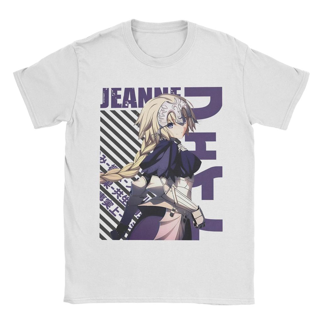 Футболки Jeanne Alter Avenger из чистого хлопка, оригинальные футболки с круглым вырезом Fate Stay Night Fgo, одежда с коротким рукавом 4XL 5XL