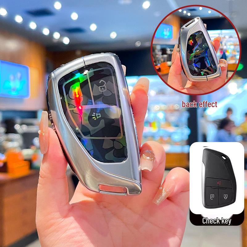 Премиальный чехол для ключа Chevrolet Equinox 2025 с металлической пряжкой - Аксессуары с полным покрытием