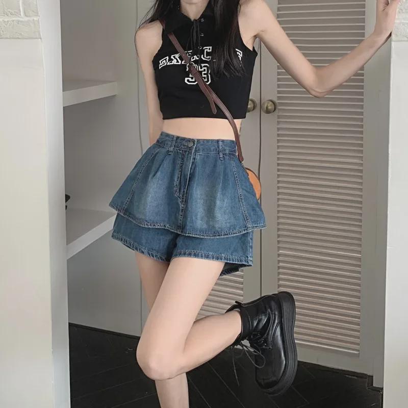 Spring 2023 Women's High Waist Retro Denim Skirt - Slim, Short, Hot Girl Summer Style