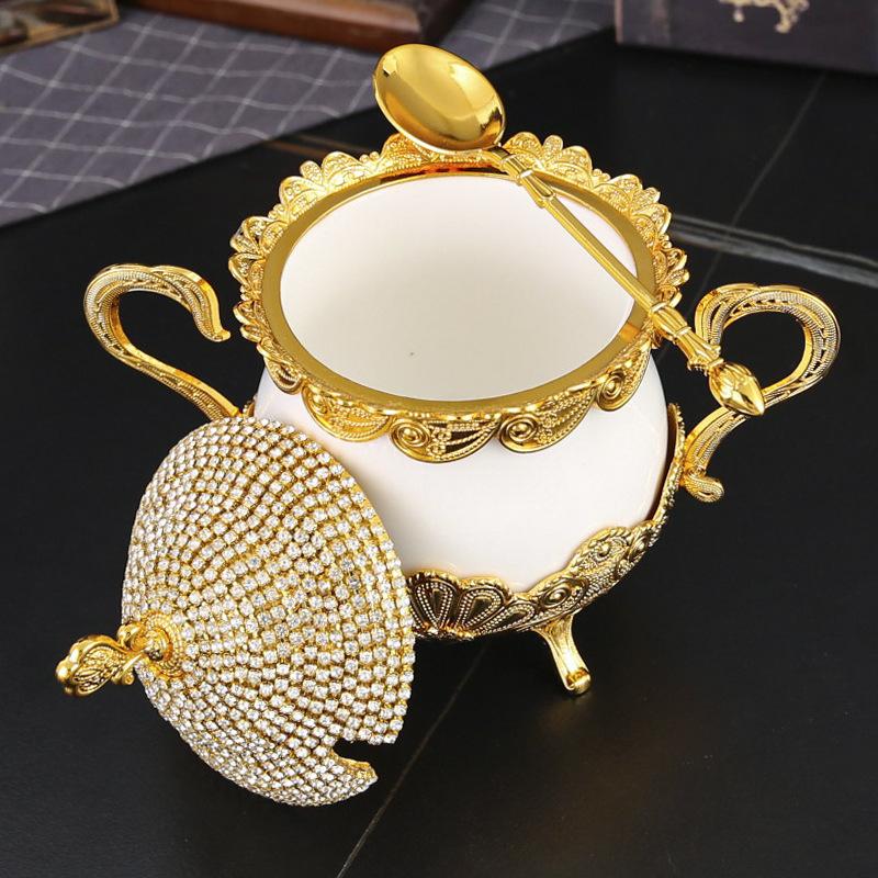 Сахарница, сахарница, банка для специй, солонка, перечница с крышкой, одинарная упаковка, бытовые высококачественные европейские кухонные принадлежности для барбекю