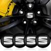 4Pcs 56MM Car Wheel Rims Center Hub Caps Emblem Sticker Car Accessories for Cupra Leon 5f Ibiza 6l 6j Leon 1p Cushion Altea Xl Leon Decor