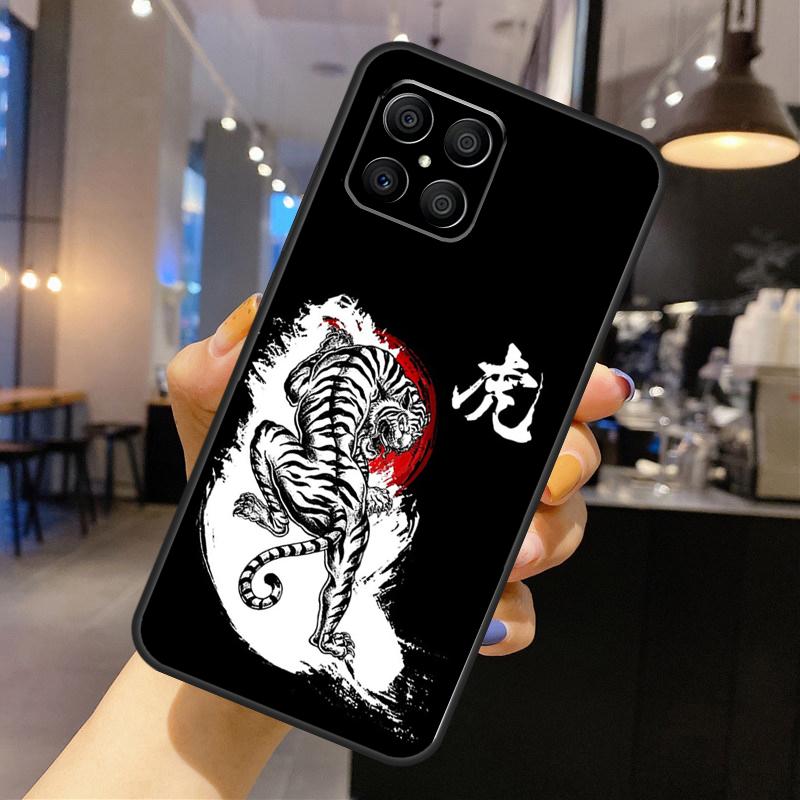 Японский Тигр Для Honor Magic 7 5 6 8 Pro Чехол Для Honor 200 400 Lite 70 90 X8c X8b X9a X9b X9c X9d Win RT