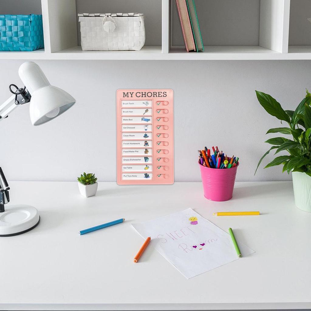 Daily Routine Chart for Kids Reusable Visual Schedule Board Time Management Board For Children Toddler Daily Scheduling