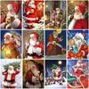 Санта-Клаус DIY 5D алмазная живопись полная круглая дрель Рождественская Алмазная вышивка крестиком мозаика наборы настенное искусство домашний декор
