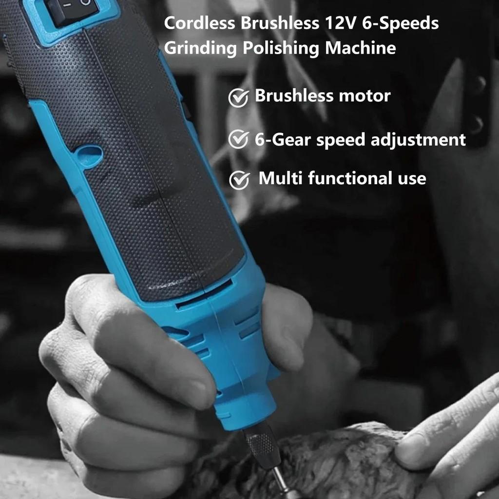 6 Variable Speed Grinding Polishing Electric Drill Carving Machine Cordless Electric Engraver Portable Mini Rotary Tool