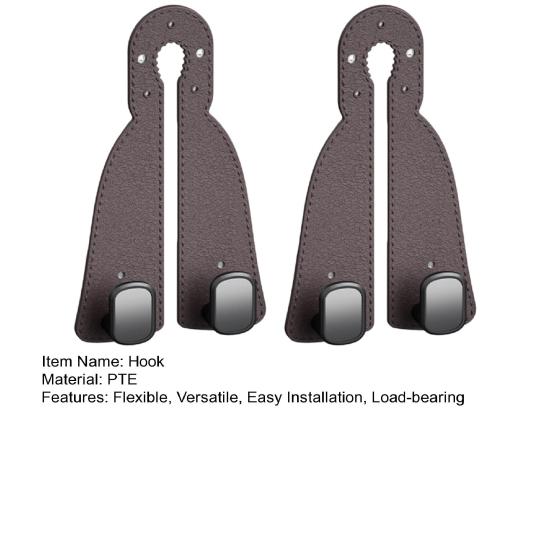 1/2 шт. автомобильный крючок для подголовника для хранения на спинке сиденья автомобиля из искусственной кожи