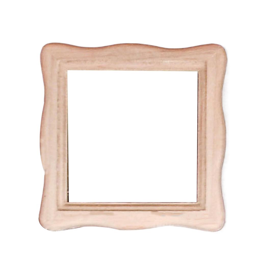 Realistic Wood Zakka Realistic Pretend Play Display Picture Frame Model Toy Vintage 1:12 Doll House