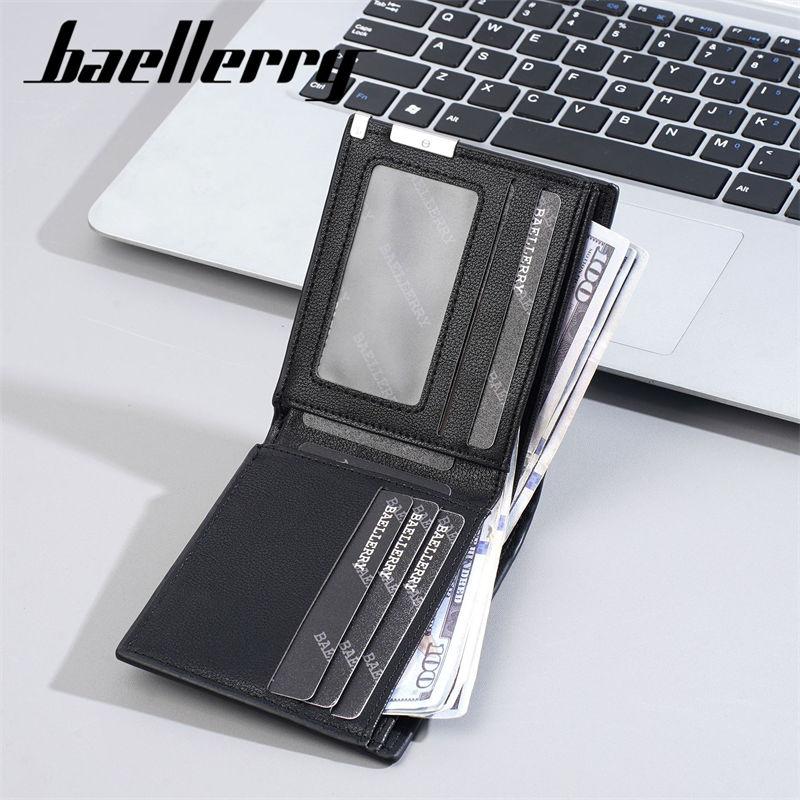 Baellerry Мужские короткие кошельки винтажный дизайн держатель для визиток модные сумки для наличных денег пакет кошелек GZW
