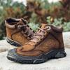 Мужские походные ботинки из натуральной кожи, повседневная уличная обувь