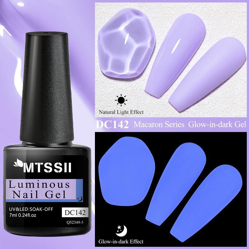 Mtssii Желто-оранжевый светящийся в темноте гель для ногтей - Светящаяся серия «Макарон»