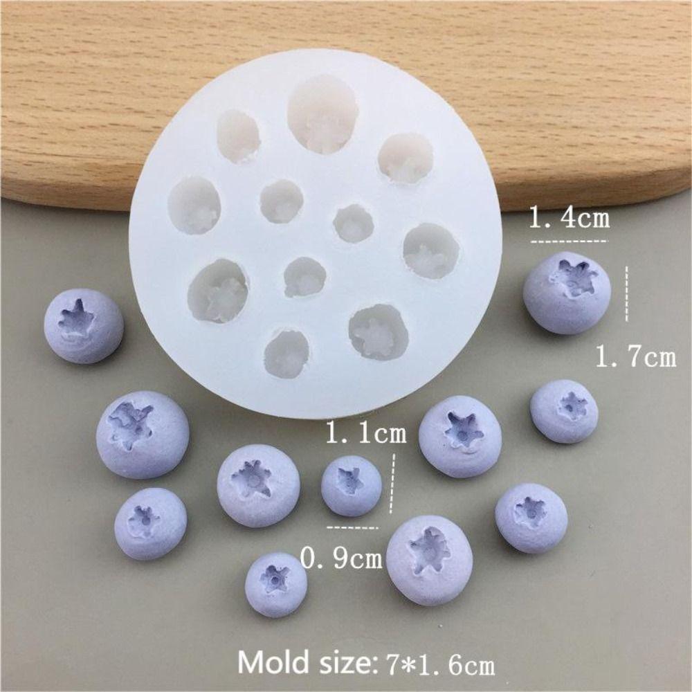 3D Candle Silicone Mold Blueberry Raspberry Shaped Cake Decorating Tool Chocolate Mold  Homemade