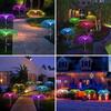 Solar Jellyfish Lights 7 Color Changing Solar Garden Lights Waterproof Outdoor Flowers Lamp Courtyard Pathway Landscape Decor