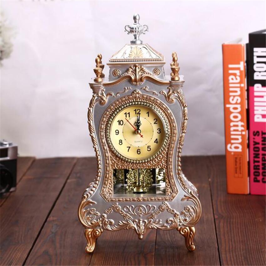 12 песен антикварные часы башня формы настольные часы классические украшения качели часы гостиная тумба под телевизор настольные часы