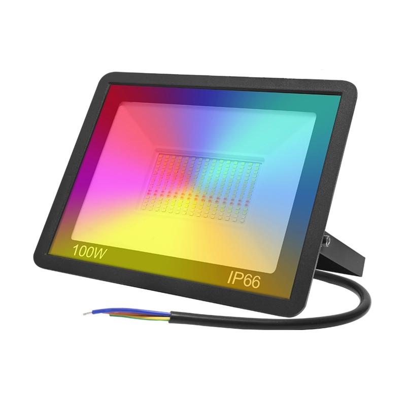 Tuya LED для Умного Прожектора Наружного Освещения 220В 30Вт/50Вт/100Вт RGB Диммируемый Теплый Холодный Белый Освещение Интеллектуальный Li