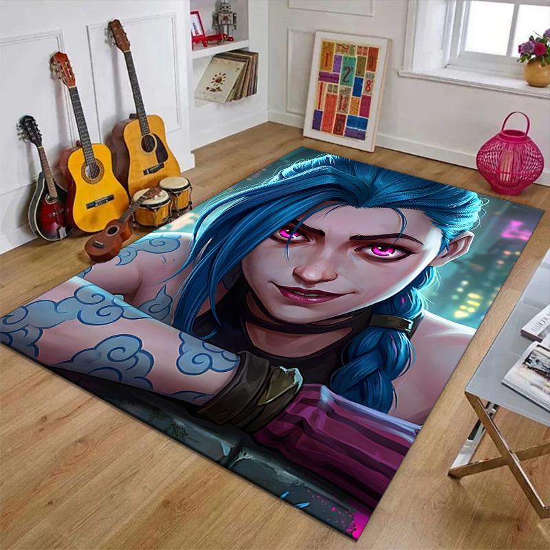 Game Lol Printed Area Rug Carpet for Bedroom Living Room Home Decor Rugs Mat Non Slip Mat Rug for Bedside