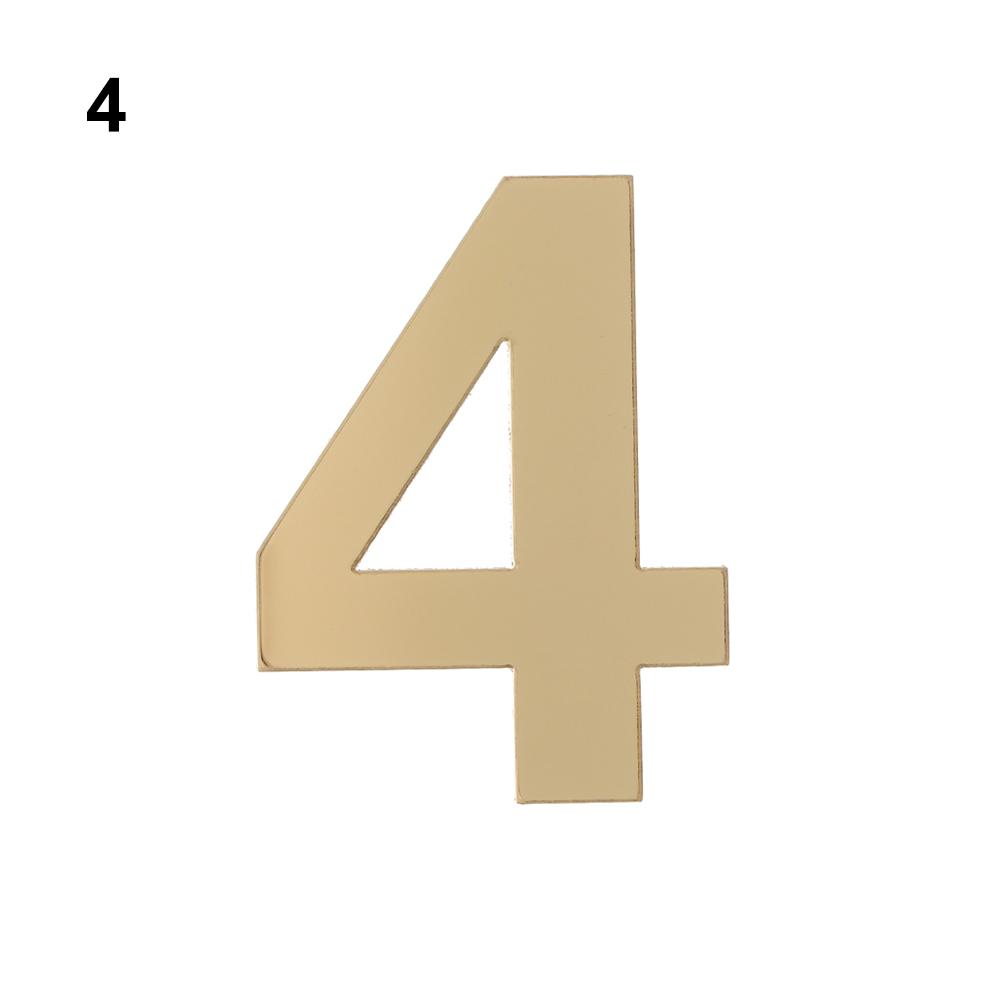 1Pcs Home Self-adhesive Hotel Home Sticker Address House Drawer Sign Door Numeral Plaque Gate Digits Door Plate Number