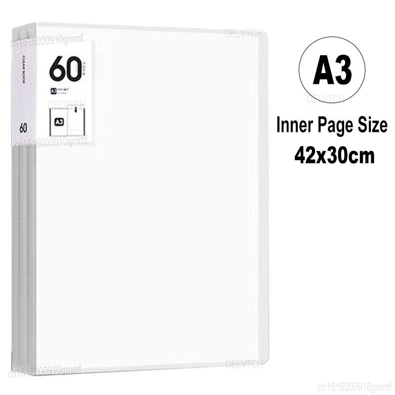 Папка-файл на 60 карманов формата A4 A3 Альбом для фотографий Сумка для хранения документов Книга для презентаций Бумага для рисования Живопись Коллекция поп-арта Органайзер