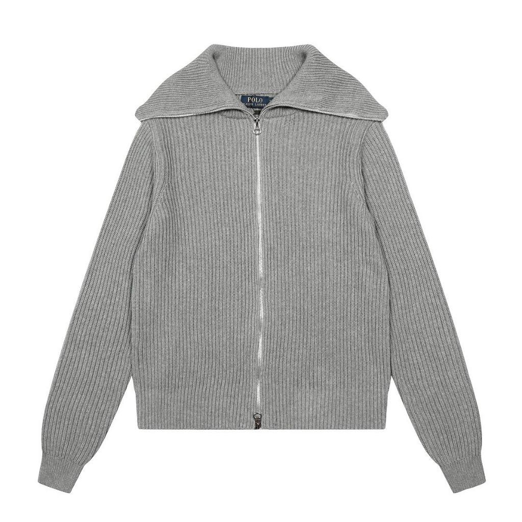 Нишевый R Кардиган унисекс на молнии с крупной резинкой и однотонным цветом