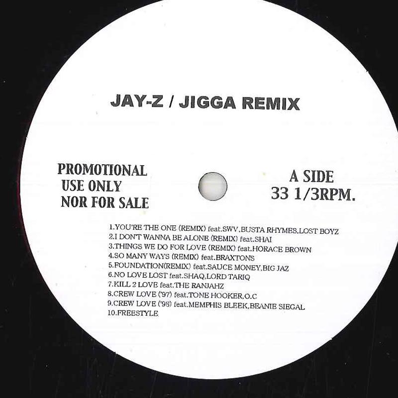 12-дюймовая пластинка JAY-Z - Jigga Rimix НЕТ НЕТ Рэп и хип-хоп/R&B Б/У