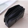 Men's Pocket Money Waist Bag Hip Bag Mobile Phone Case Small Bag Sports Bag Mobile Phone Bag Large Space Zipper Leather Belt Bag