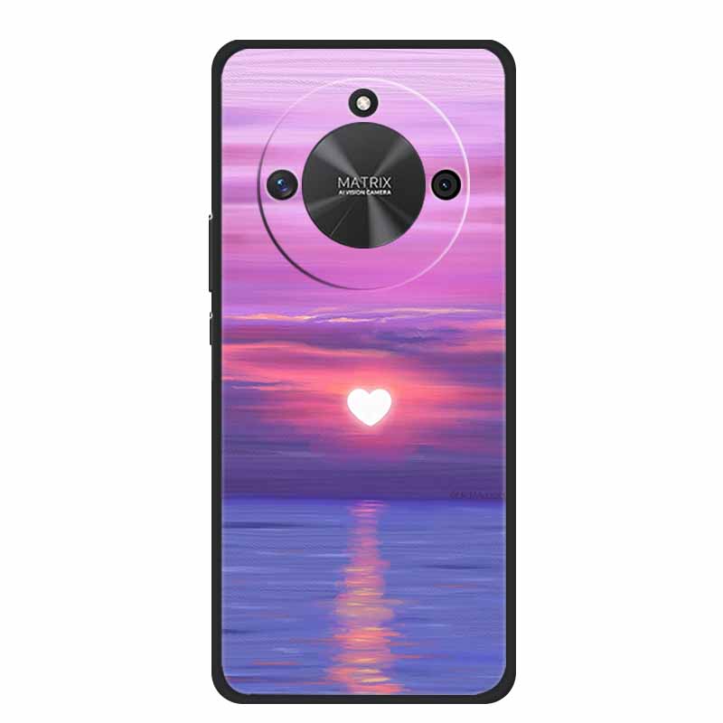 Чехол для телефона Honor X60 5G Задняя крышка Чехол HonorX60 Черный Силиконовый Мягкий Funda Для Honor X9c Умный чехол HonorX9c Умный Coque Сумка